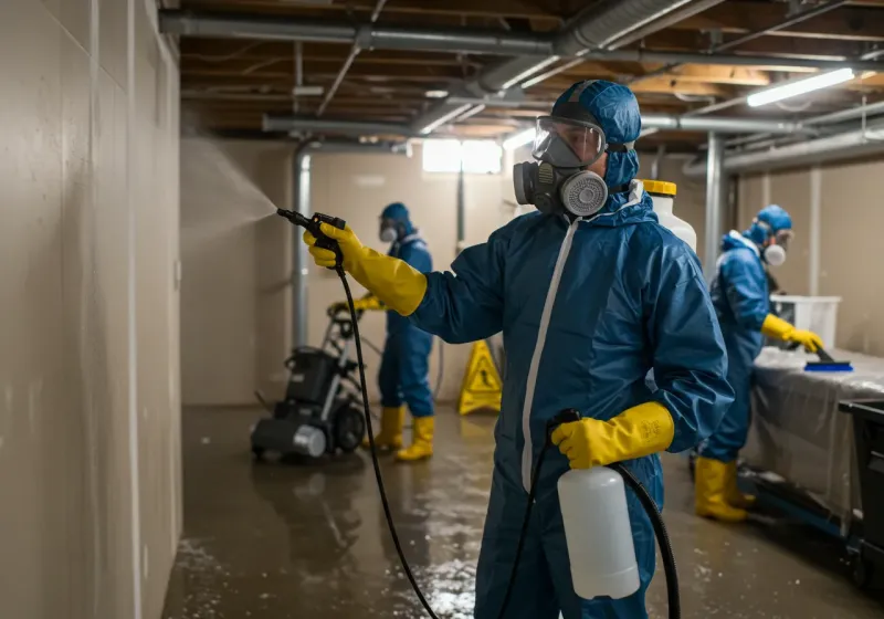 Basement Sanitization and Antimicrobial Treatment process in Norland, FL